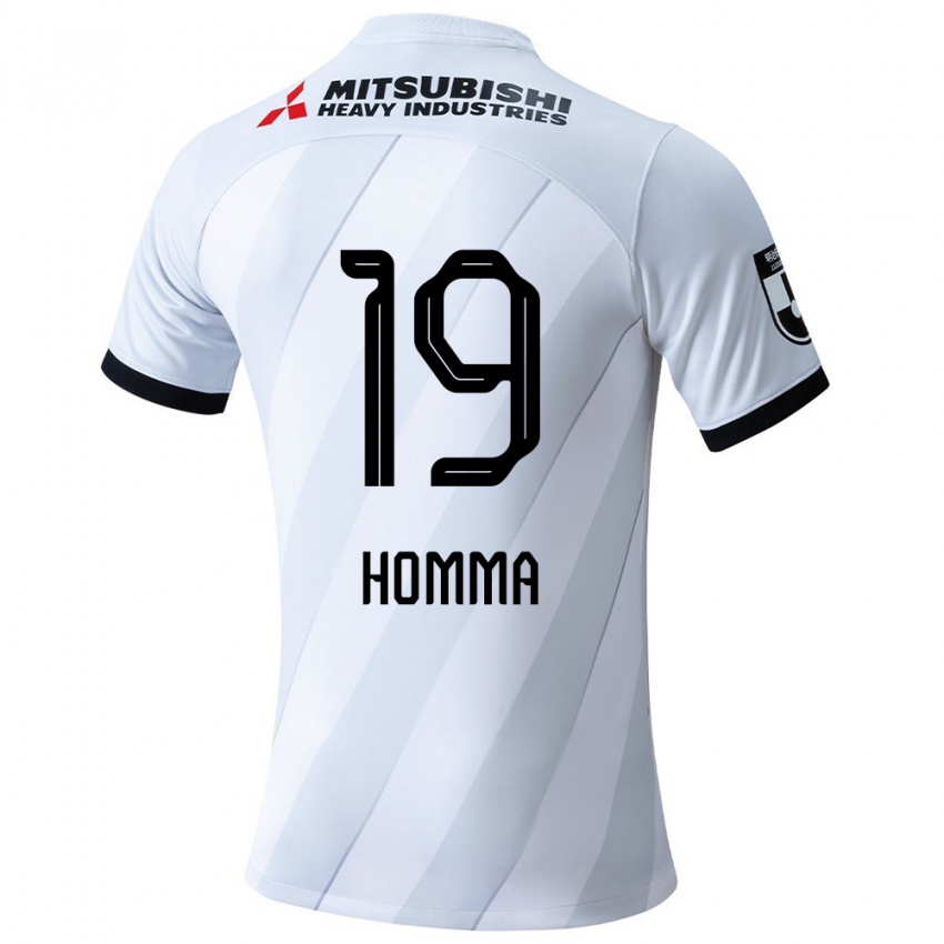 Bambino Maglia Shion Homma #19 Bianco Grigio Kit Gara Away 2024/25 Maglietta