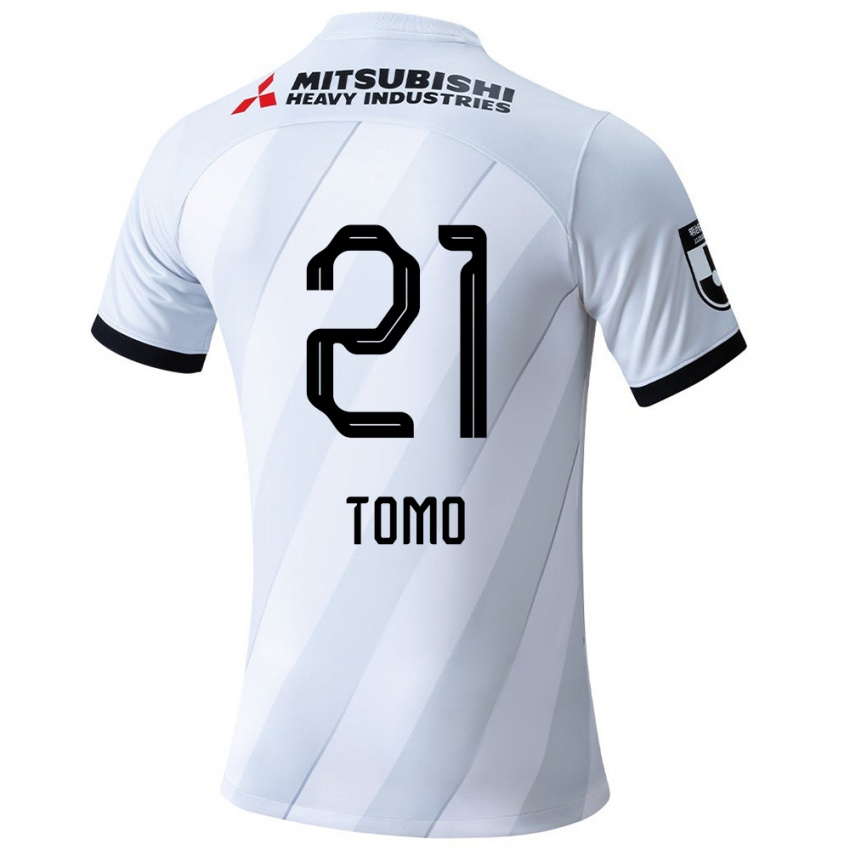 Bambino Maglia Tomoaki Okubo #21 Bianco Grigio Kit Gara Away 2024/25 Maglietta