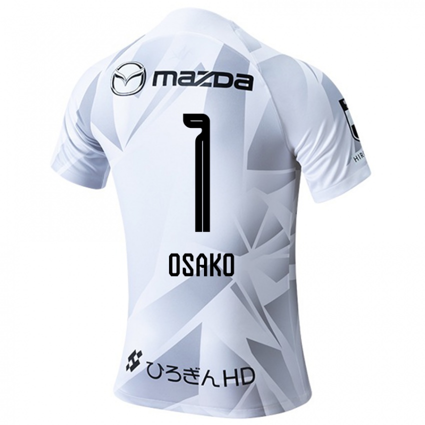 Bambino Maglia Keisuke Osako #1 Bianco Grigio Nero Kit Gara Away 2024/25 Maglietta