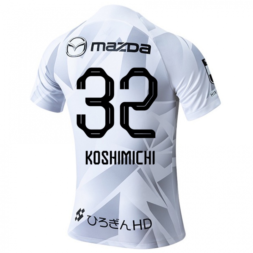 Bambino Maglia Sota Koshimichi #32 Bianco Grigio Nero Kit Gara Away 2024/25 Maglietta