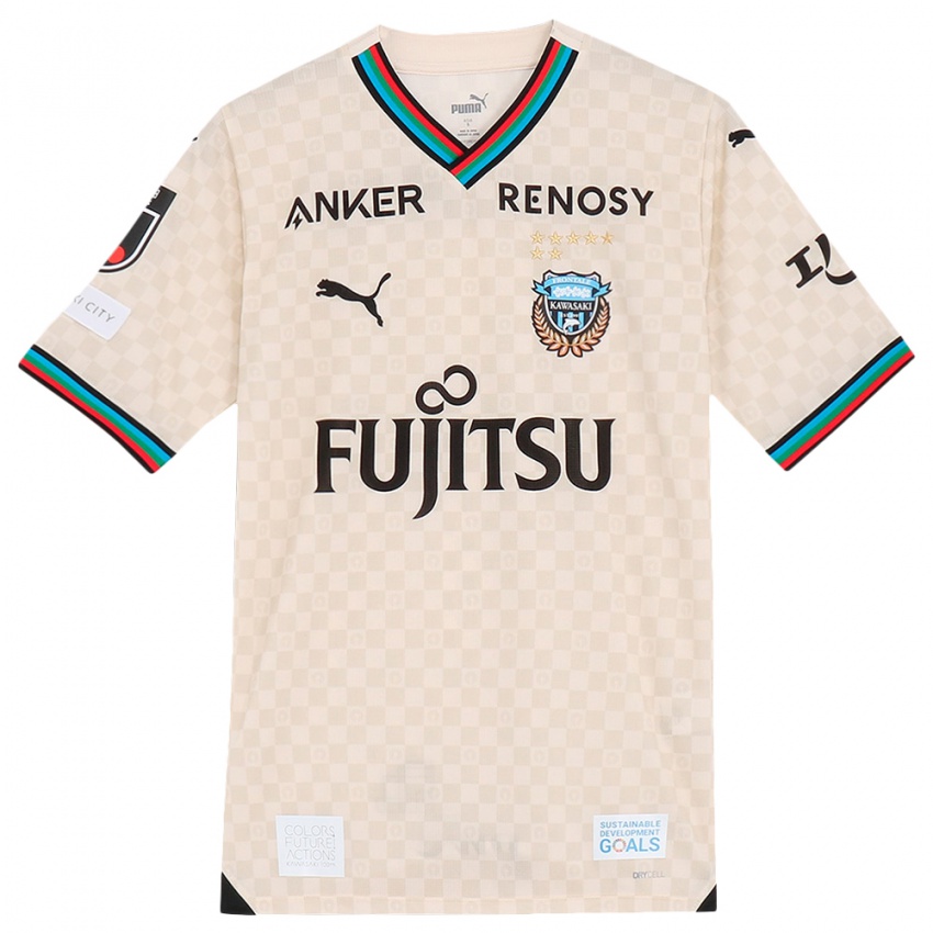 Bambino Maglia Il Tuo Nome #0 Bianco Grigio Kit Gara Away 2024/25 Maglietta