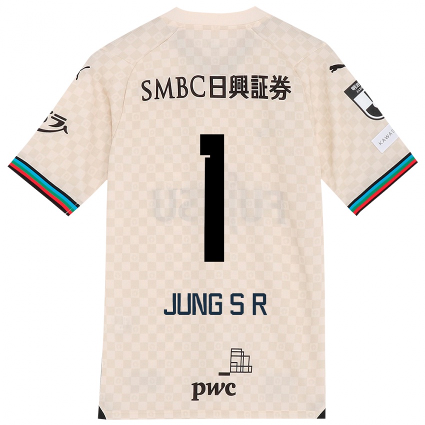 Bambino Maglia Sung-Ryong Jung #1 Bianco Grigio Kit Gara Away 2024/25 Maglietta