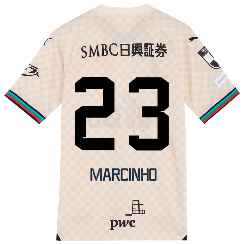 Bambino Maglia Marcinho #23 Bianco Grigio Kit Gara Away 2024/25 Maglietta