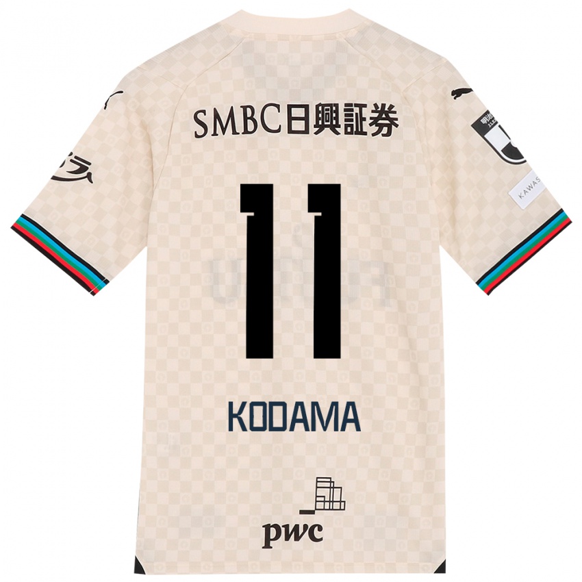 Bambino Maglia Shotaro Kodama #11 Bianco Grigio Kit Gara Away 2024/25 Maglietta