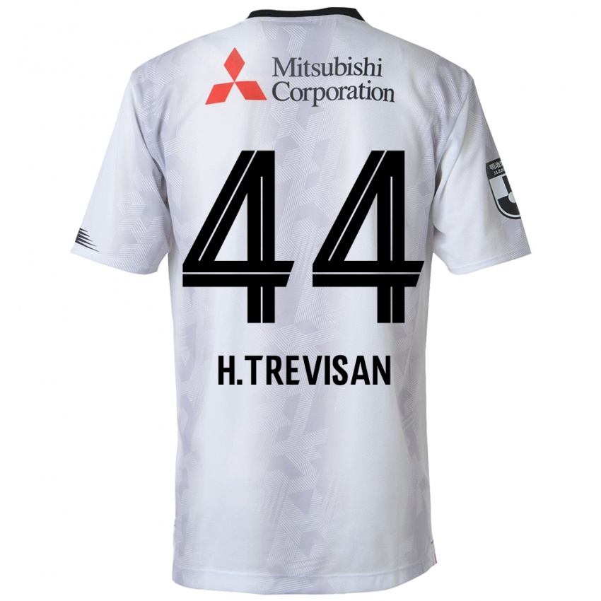 Bambino Maglia Henrique Trevisan #44 Bianco Nero Kit Gara Away 2024/25 Maglietta