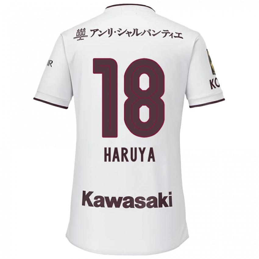 Bambino Maglia Haruya Ide #18 Bianco Rosso Kit Gara Away 2024/25 Maglietta