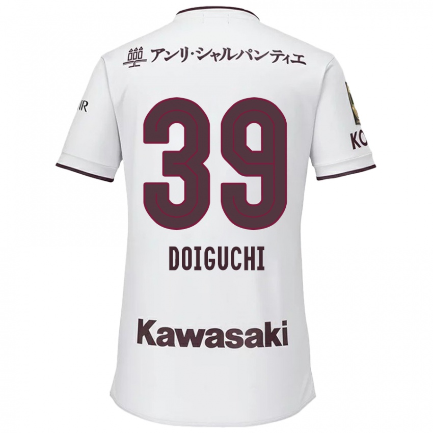 Bambino Maglia Ritsu Doiguchi #39 Bianco Rosso Kit Gara Away 2024/25 Maglietta