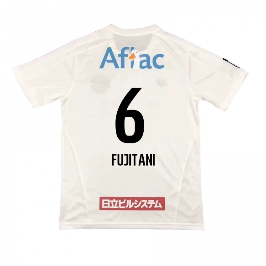 Bambino Maglia Atsuto Fujitani #6 Bianco Nero Kit Gara Away 2024/25 Maglietta