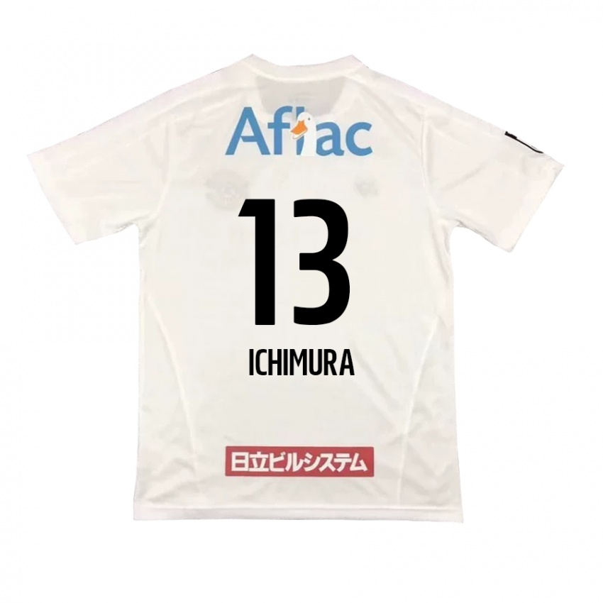 Bambino Maglia Ken Ichimura #13 Bianco Nero Kit Gara Away 2024/25 Maglietta