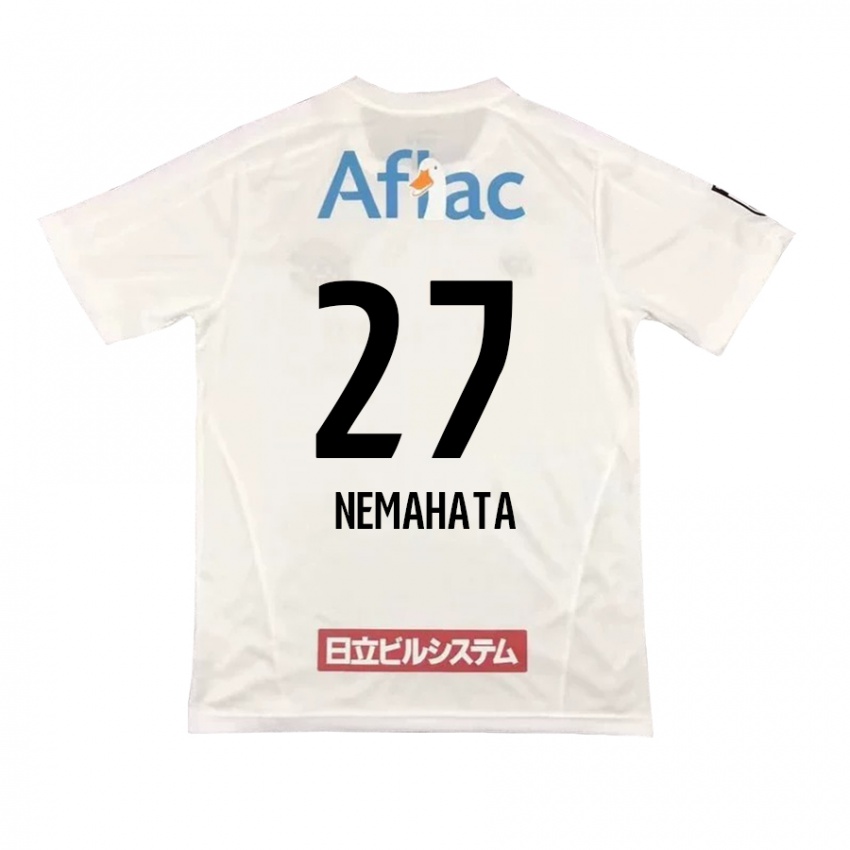 Bambino Maglia Hayato Nemahata #27 Bianco Nero Kit Gara Away 2024/25 Maglietta