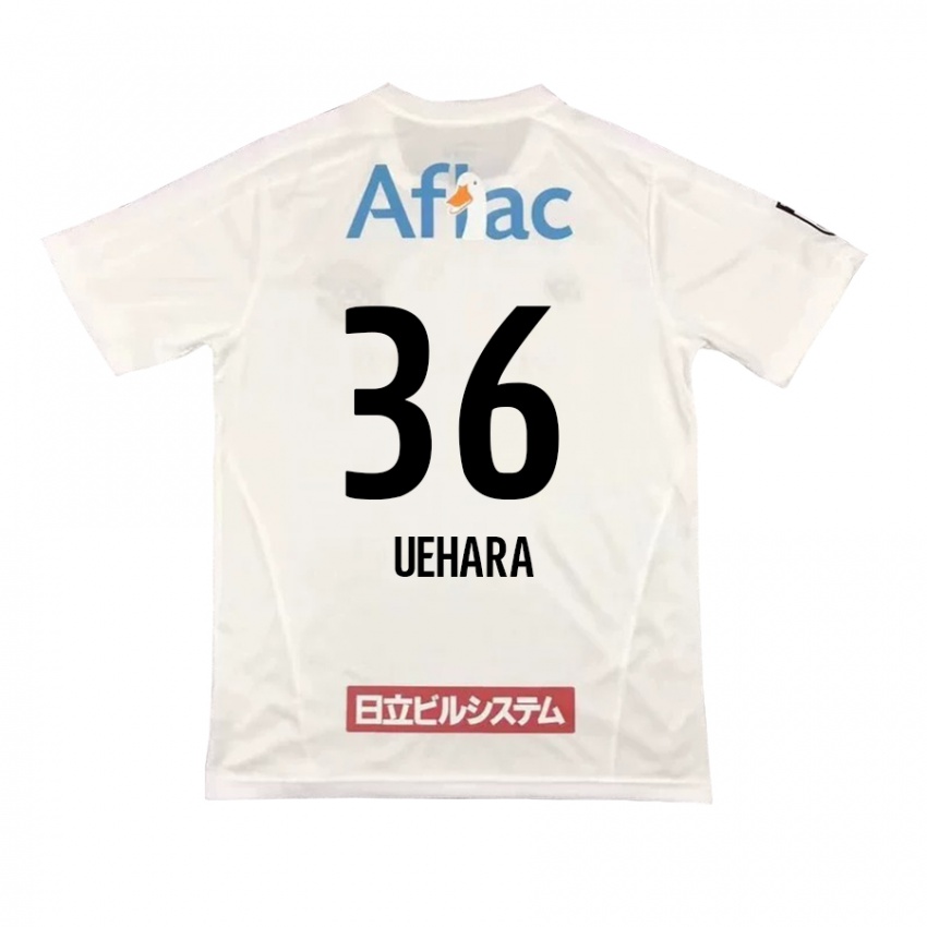 Bambino Maglia Reo Uehara #36 Bianco Nero Kit Gara Away 2024/25 Maglietta