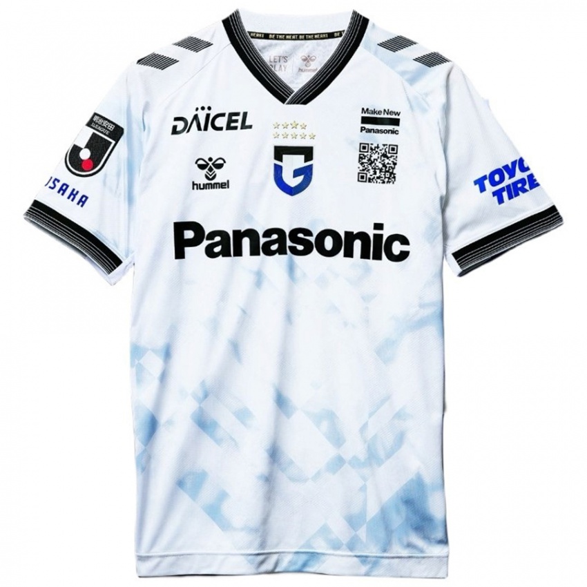 Bambino Maglia Il Tuo Nome #0 Bianco Nero Kit Gara Away 2024/25 Maglietta