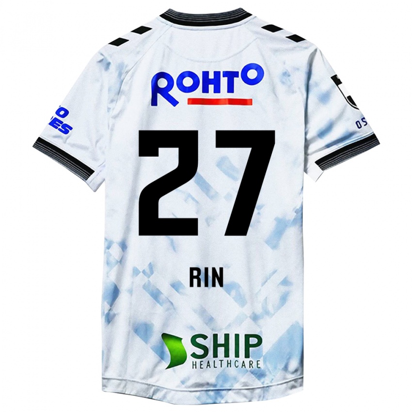 Bambino Maglia Rin Mito #27 Bianco Nero Kit Gara Away 2024/25 Maglietta