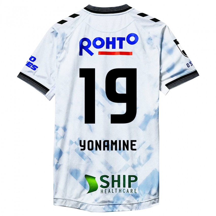 Bambino Maglia Kotaro Yonamine #19 Bianco Nero Kit Gara Away 2024/25 Maglietta