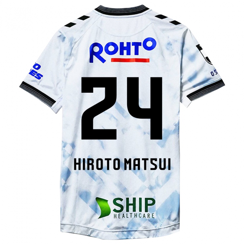 Bambino Maglia Elijah Hiroto Matsui #24 Bianco Nero Kit Gara Away 2024/25 Maglietta