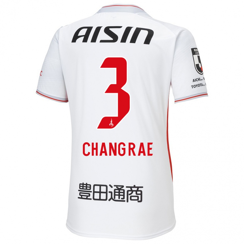 Bambino Maglia Chang-Rae Ha #3 Bianco Giallo Rosso Kit Gara Away 2024/25 Maglietta