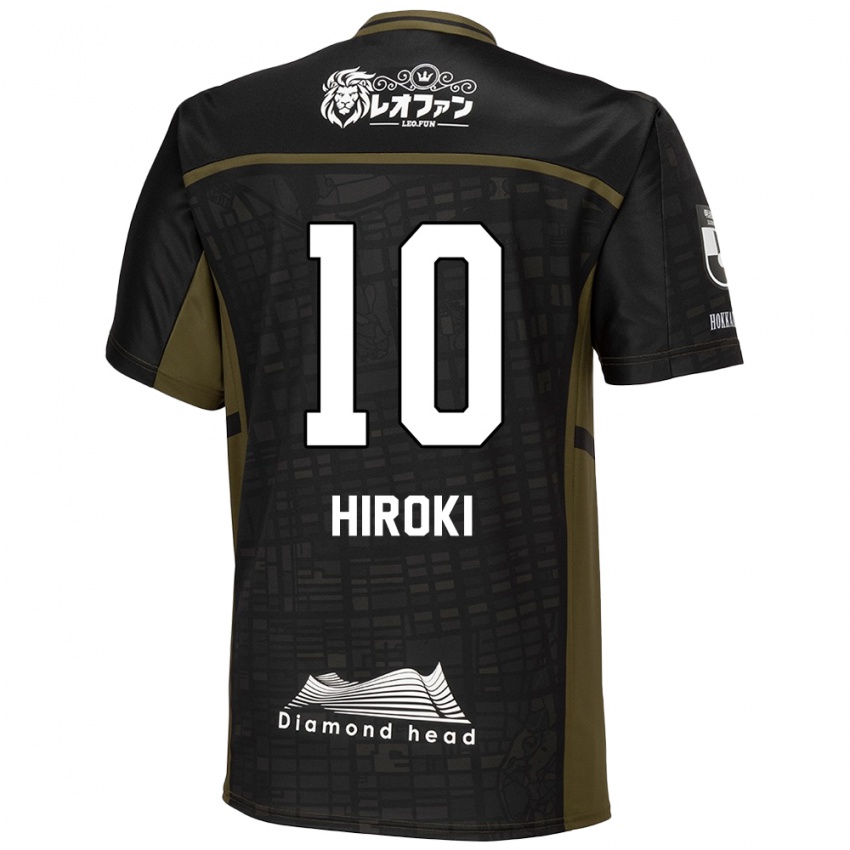 Bambino Maglia Hiroki Miyazawa #10 Nero Verde Kit Gara Away 2024/25 Maglietta