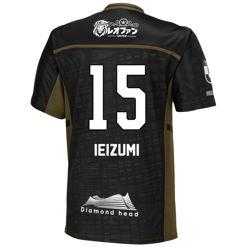 Bambino Maglia Rei Ieizumi #15 Nero Verde Kit Gara Away 2024/25 Maglietta