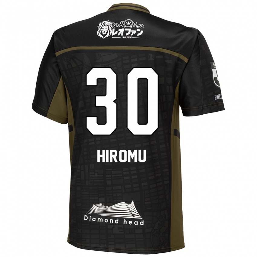 Bambino Maglia Hiromu Tanaka #30 Nero Verde Kit Gara Away 2024/25 Maglietta