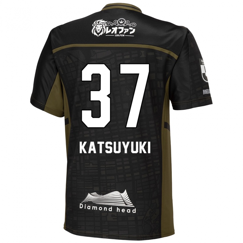 Bambino Maglia Katsuyuki Tanaka #37 Nero Verde Kit Gara Away 2024/25 Maglietta