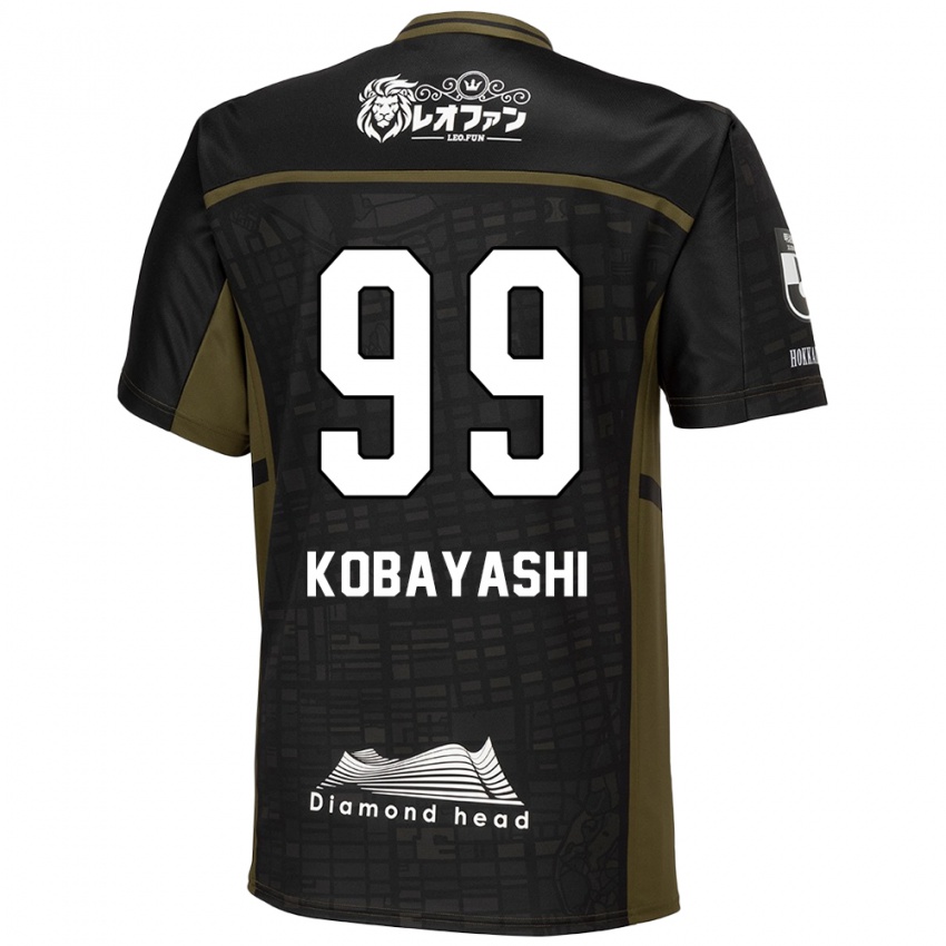 Bambino Maglia Yuki Kobayashi #99 Nero Verde Kit Gara Away 2024/25 Maglietta