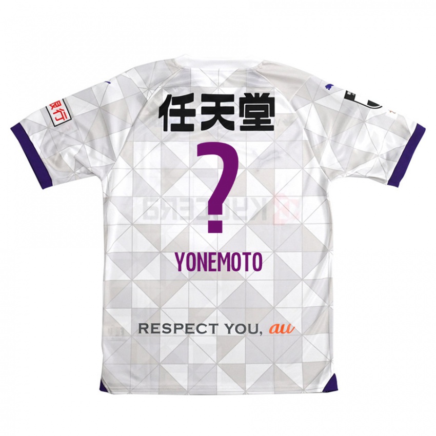 Bambino Maglia Takuji Yonemoto #0 Bianco Viola Kit Gara Away 2024/25 Maglietta