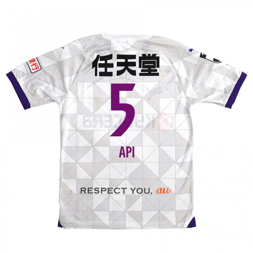 Bambino Maglia Hisashi Appiah Tawiah #5 Bianco Viola Kit Gara Away 2024/25 Maglietta