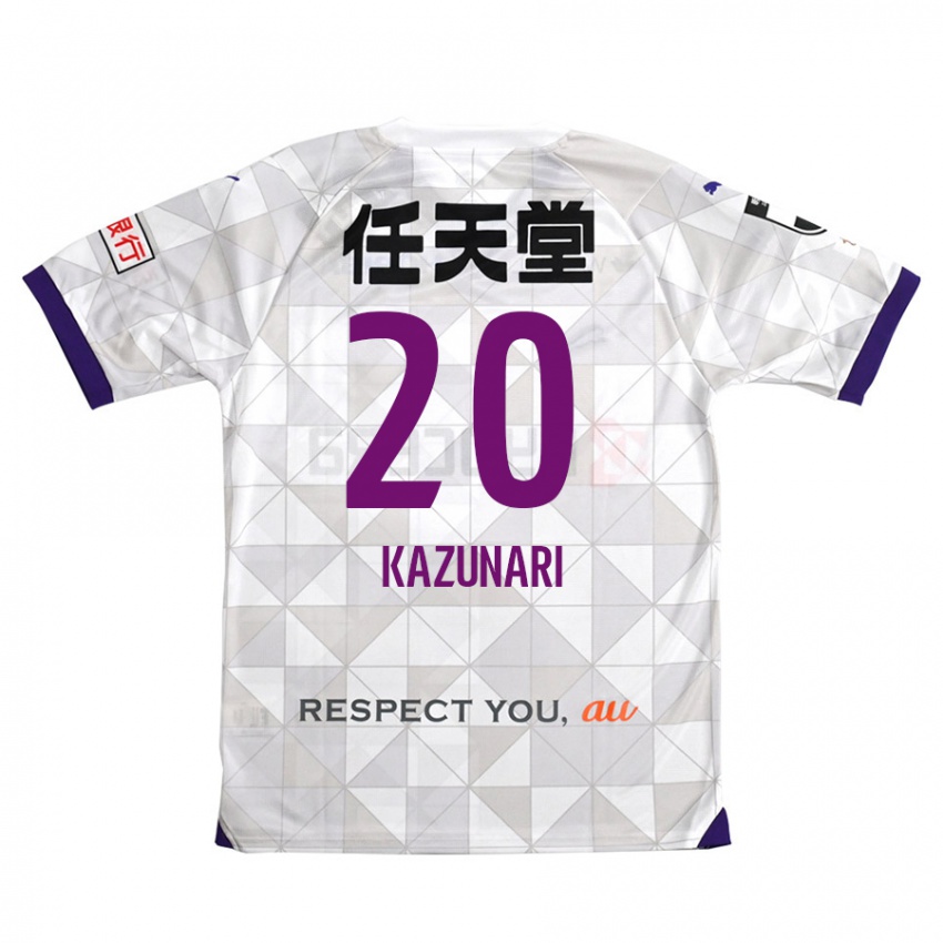 Bambino Maglia Kazunari Kita #20 Bianco Viola Kit Gara Away 2024/25 Maglietta