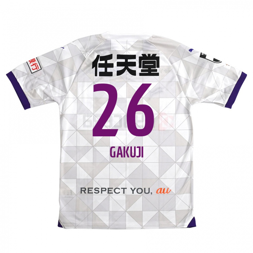 Bambino Maglia Gakuji Ota #26 Bianco Viola Kit Gara Away 2024/25 Maglietta