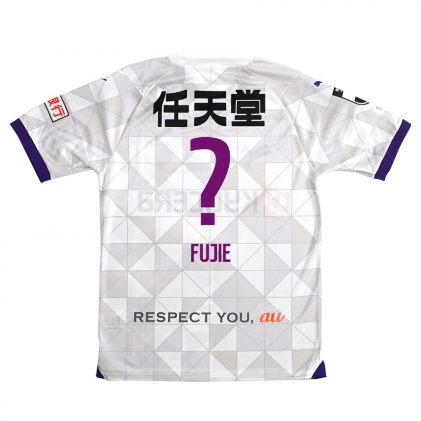 Bambino Maglia Arumu Fujie #0 Bianco Viola Kit Gara Away 2024/25 Maglietta