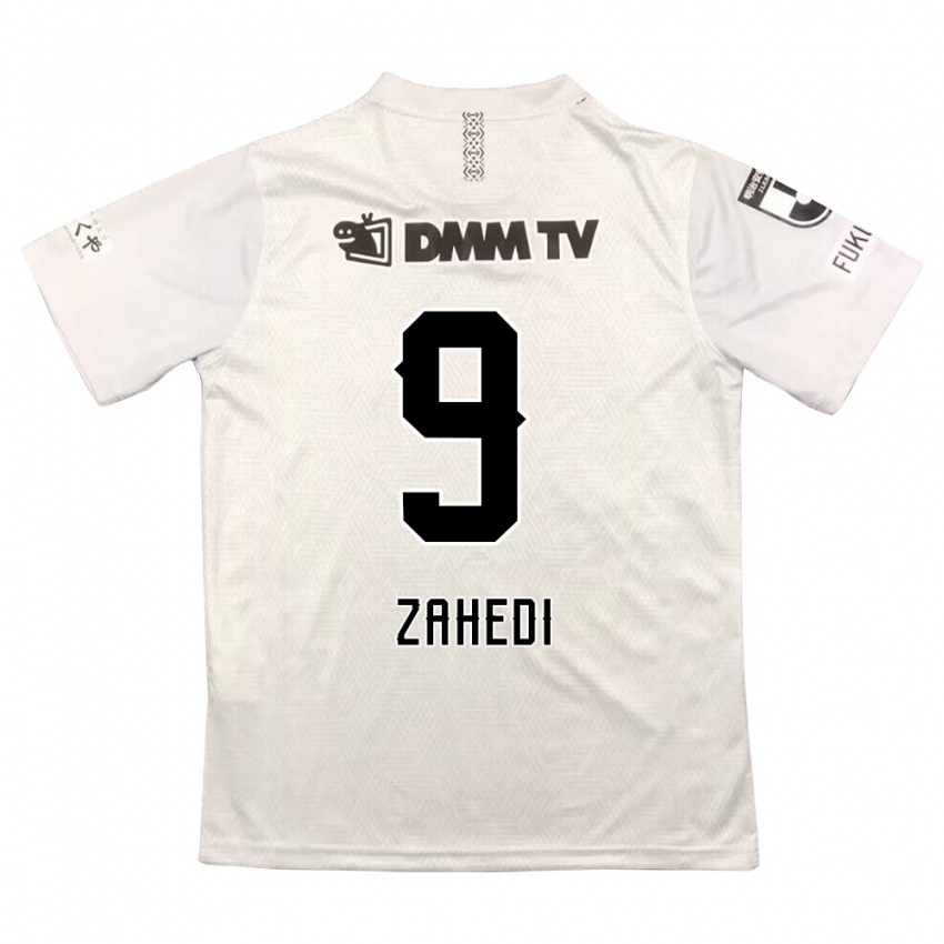 Bambino Maglia Shahab Zahedi #9 Grigio Nero Kit Gara Away 2024/25 Maglietta