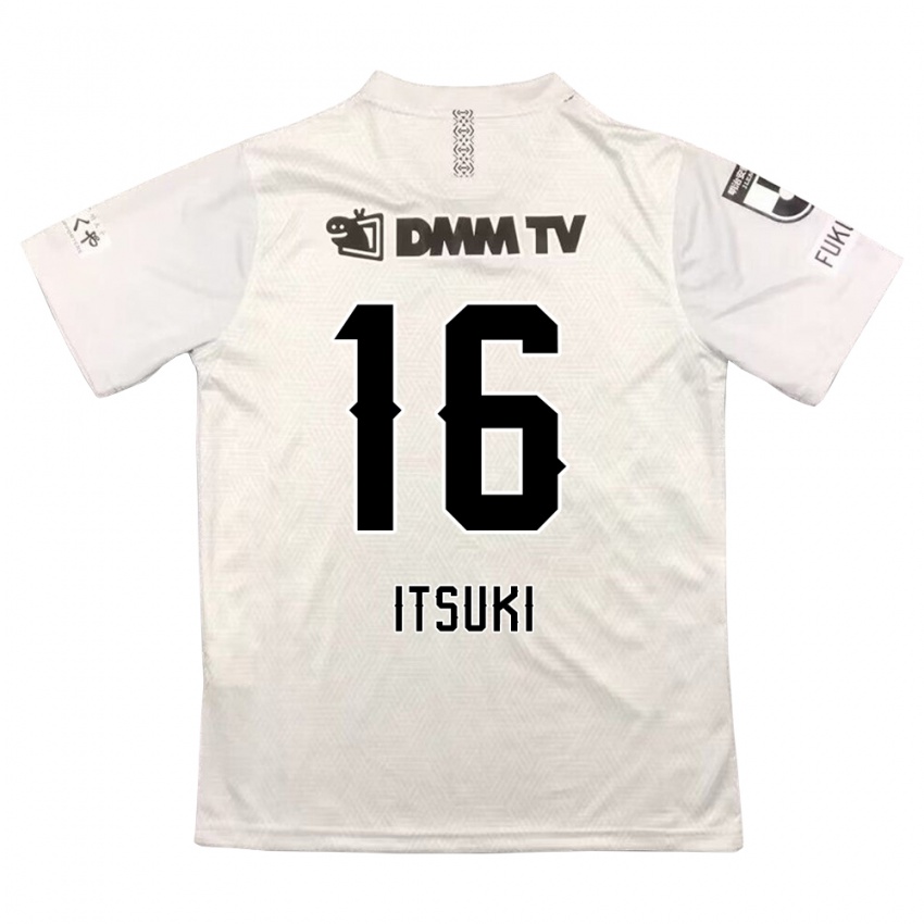 Bambino Maglia Itsuki Oda #16 Grigio Nero Kit Gara Away 2024/25 Maglietta