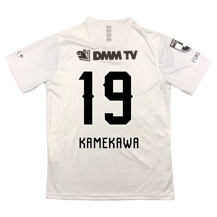 Bambino Maglia Masashi Kamekawa #19 Grigio Nero Kit Gara Away 2024/25 Maglietta