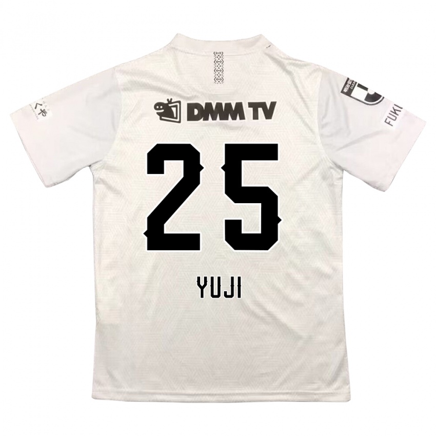 Bambino Maglia Yuji Kitajima #25 Grigio Nero Kit Gara Away 2024/25 Maglietta