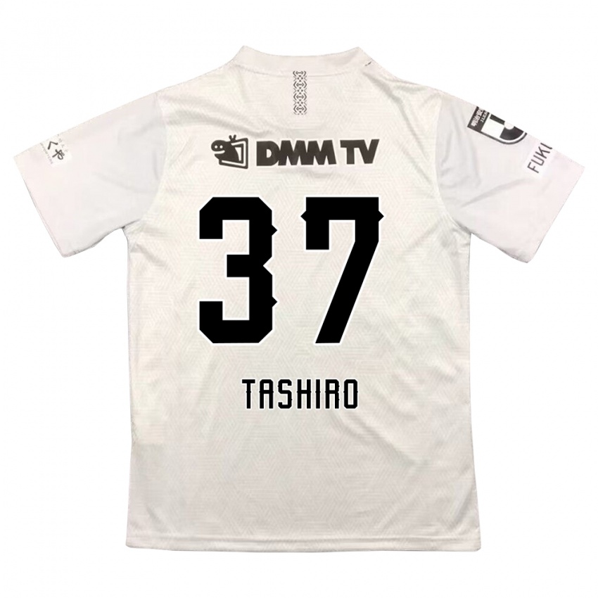 Bambino Maglia Masaya Tashiro #37 Grigio Nero Kit Gara Away 2024/25 Maglietta