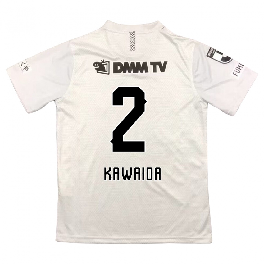 Bambino Maglia Ryoya Kawaida #2 Grigio Nero Kit Gara Away 2024/25 Maglietta