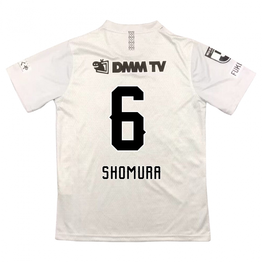 Bambino Maglia Tomoki Shomura #6 Grigio Nero Kit Gara Away 2024/25 Maglietta