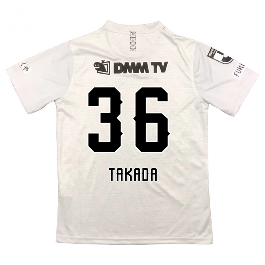 Bambino Maglia Seiya Takada #36 Grigio Nero Kit Gara Away 2024/25 Maglietta