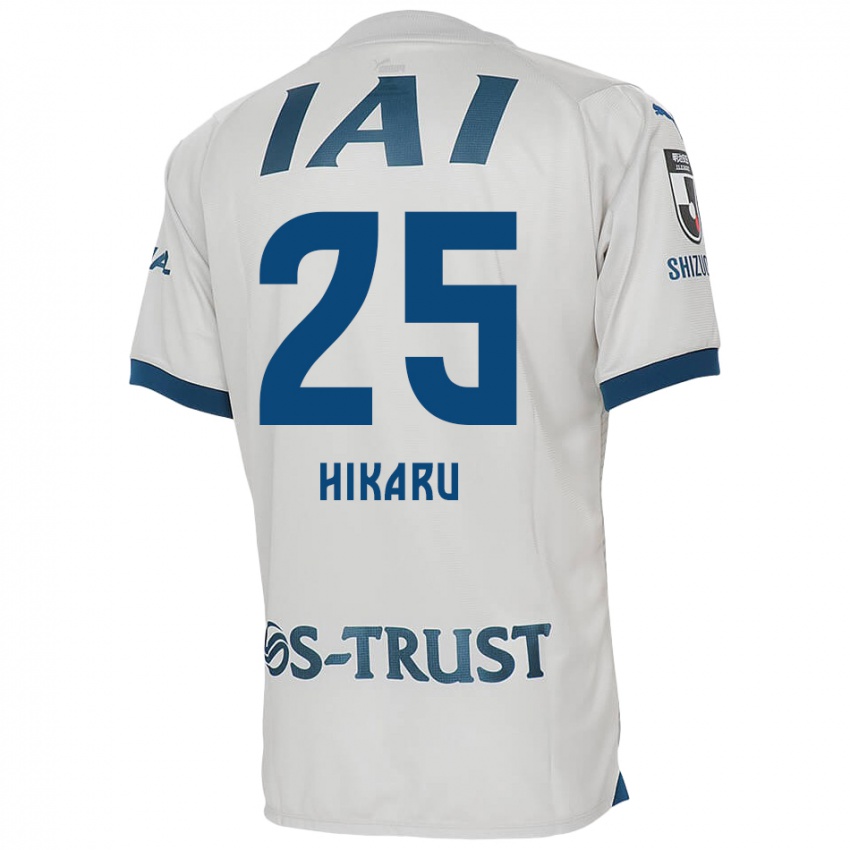 Bambino Maglia Hikaru Naruoka #25 Bianco Blu Kit Gara Away 2024/25 Maglietta