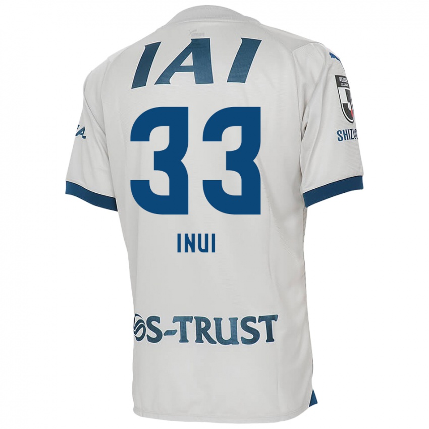 Bambino Maglia Takashi Inui #33 Bianco Blu Kit Gara Away 2024/25 Maglietta