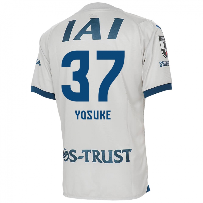 Bambino Maglia Yosuke Morishige #37 Bianco Blu Kit Gara Away 2024/25 Maglietta