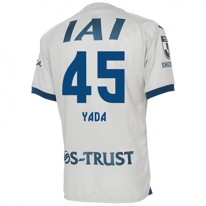 Bambino Maglia Ryunosuke Yada #45 Bianco Blu Kit Gara Away 2024/25 Maglietta