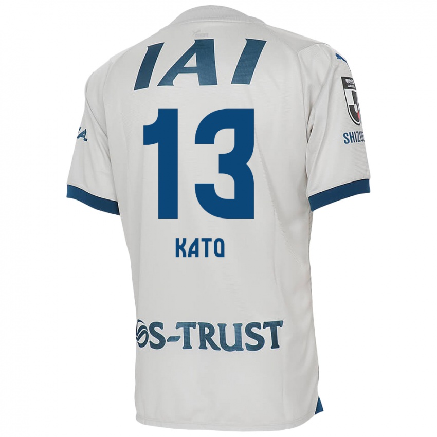 Bambino Maglia Daiya Kato #13 Bianco Blu Kit Gara Away 2024/25 Maglietta