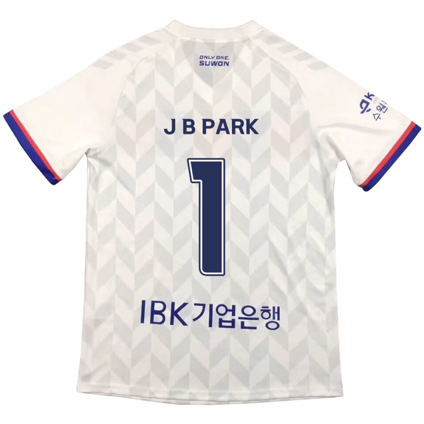 Bambino Maglia Bae-Jong Park #1 Bianco Blu Kit Gara Away 2024/25 Maglietta