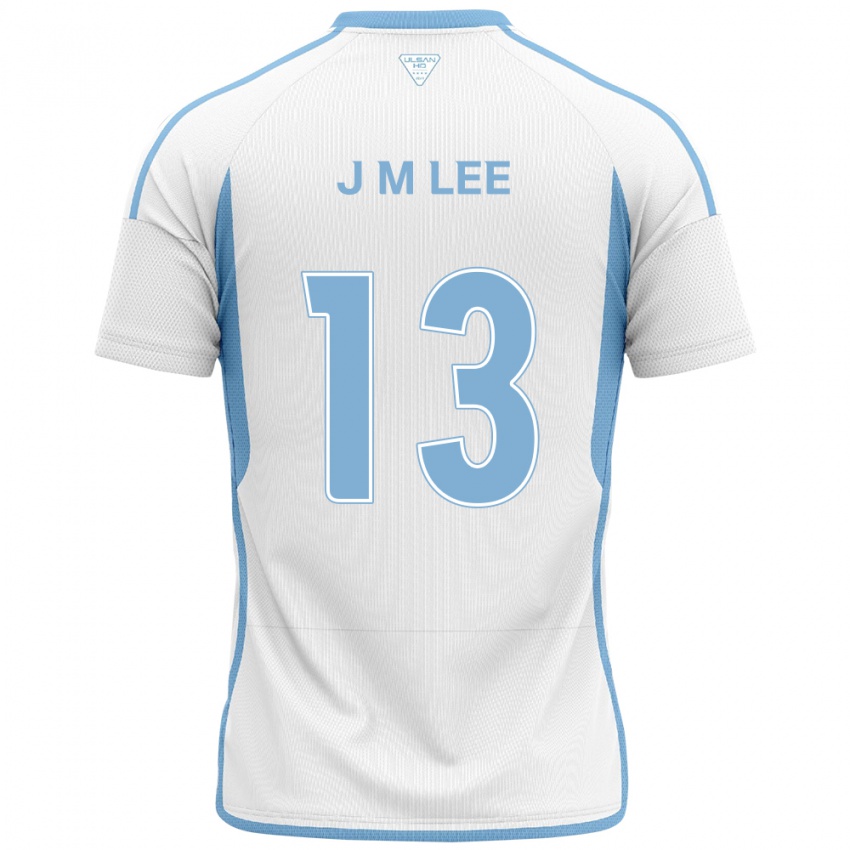 Bambino Maglia Myung-Jae Lee #13 Bianco Blu Kit Gara Away 2024/25 Maglietta