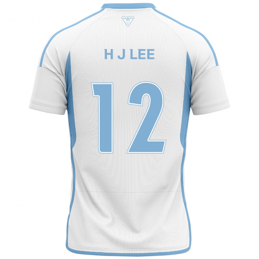 Bambino Maglia Jae-Hyung Lee #12 Bianco Blu Kit Gara Away 2024/25 Maglietta