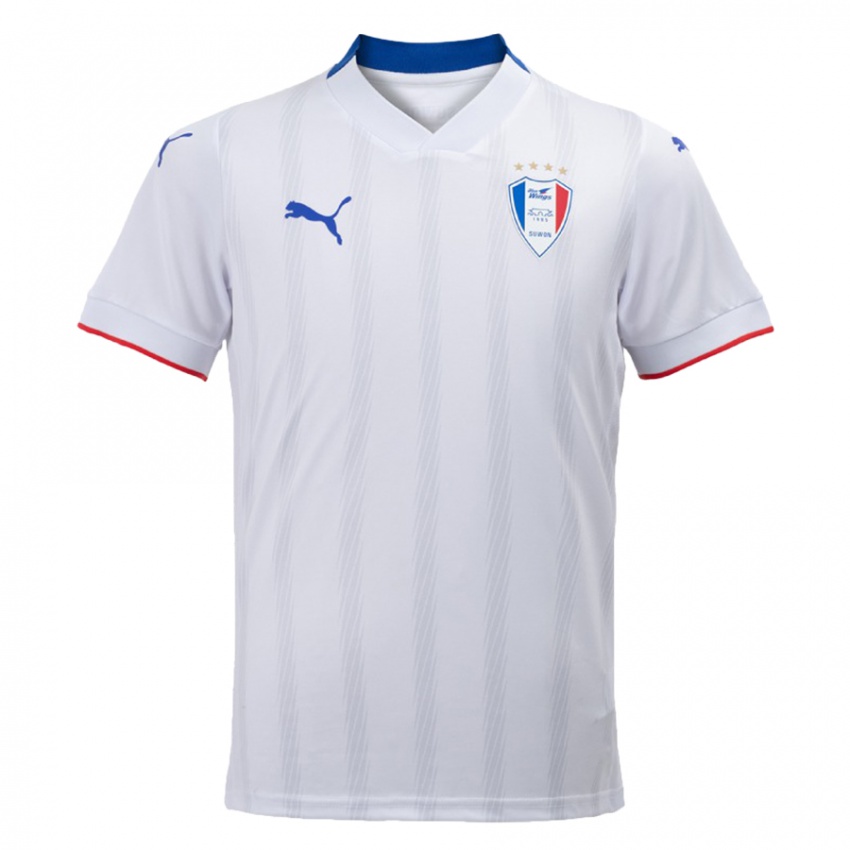 Bambino Maglia Joo-Chan Kim #37 Bianco Blu Kit Gara Away 2024/25 Maglietta