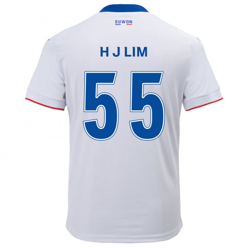 Bambino Maglia Ji-Hoon Lim #55 Bianco Blu Kit Gara Away 2024/25 Maglietta