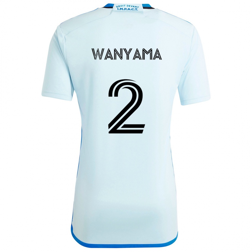 Bambino Maglia Victor Wanyama #2 Blu Ghiaccio Kit Gara Away 2024/25 Maglietta