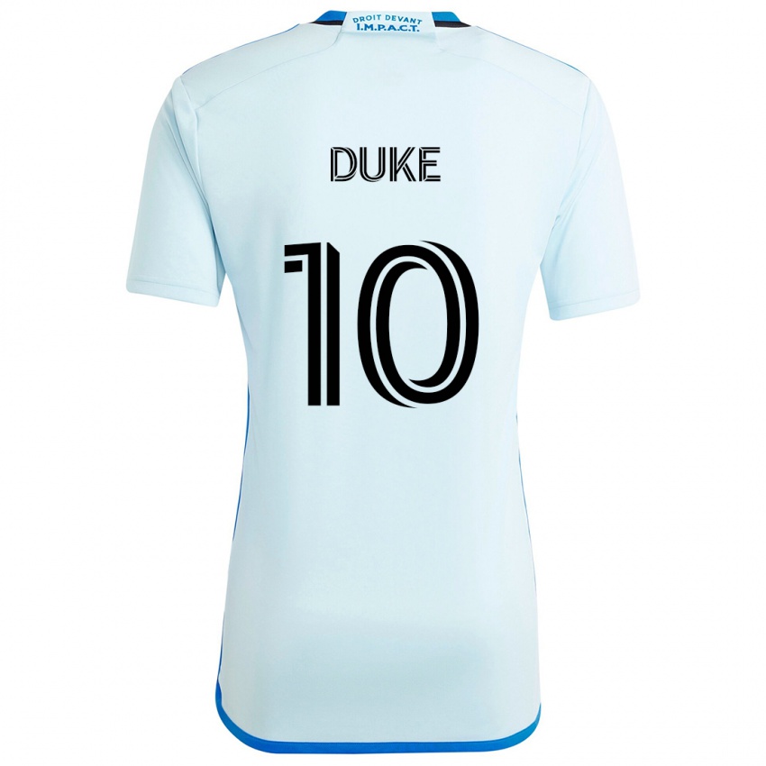 Bambino Maglia Bryce Duke #10 Blu Ghiaccio Kit Gara Away 2024/25 Maglietta